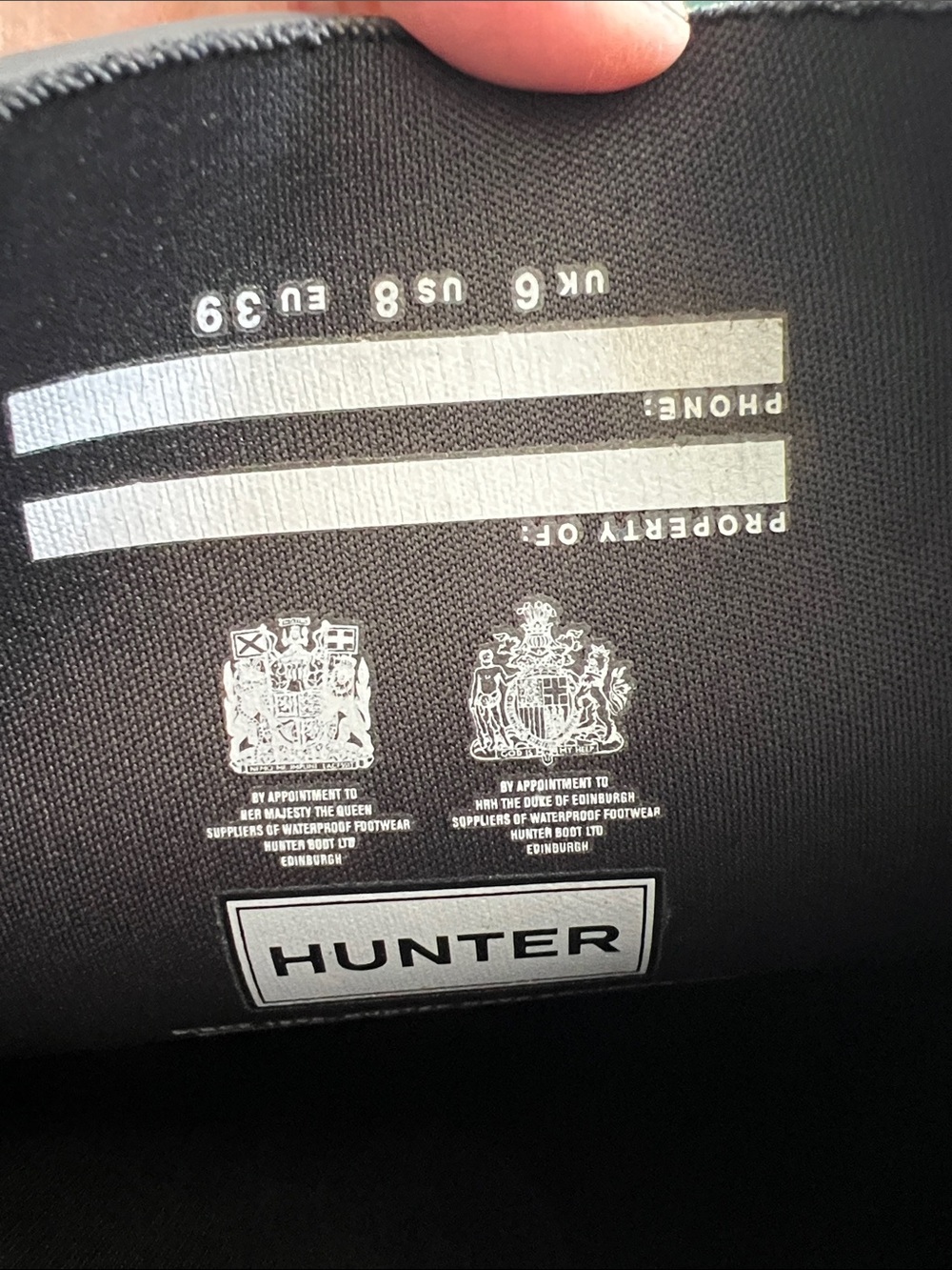 Hunter Tall Matte Black Rain Boots - Picture 2 of 6